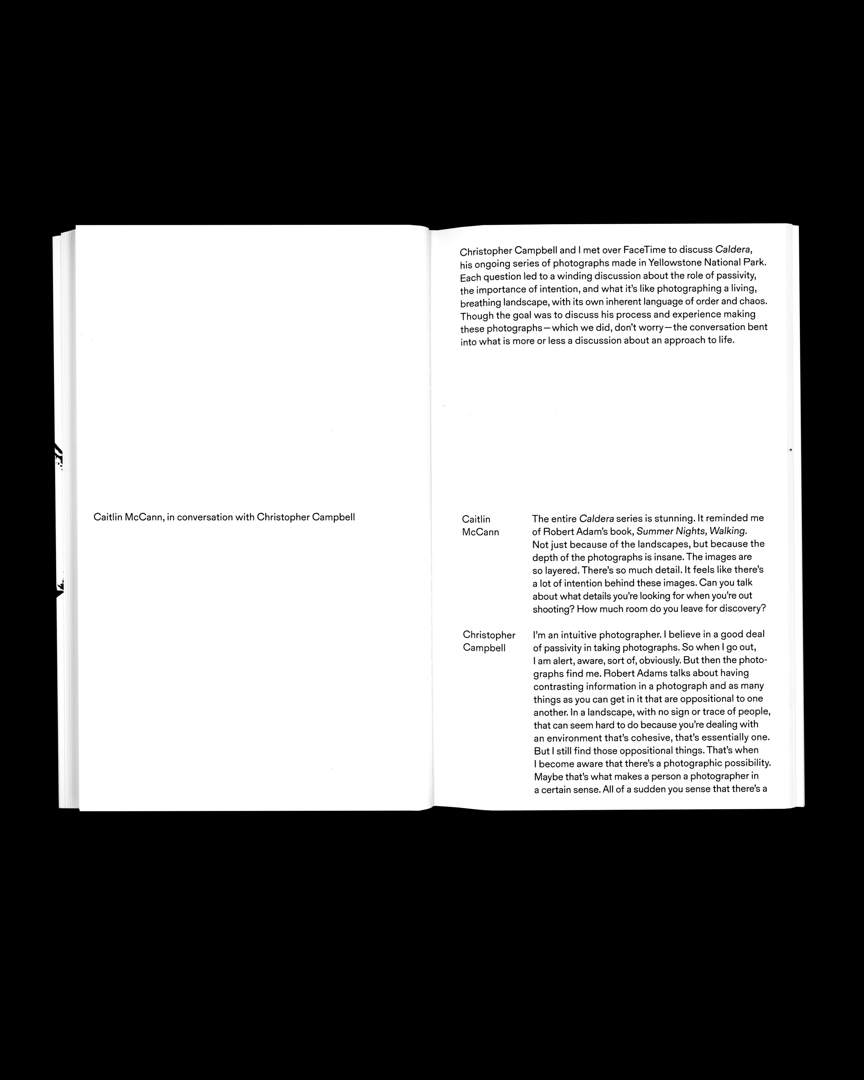 CALDERA EXHIBITION COMPANION by Christopher Campbell and Strata Editions